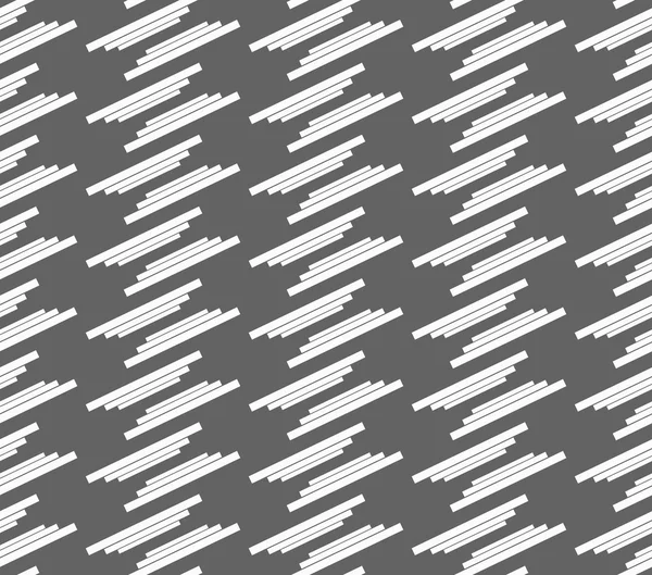 Monochrome pattern with white offset stripes — Stock Vector