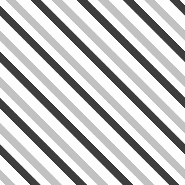 Patrón monocromo con líneas diagonales gruesas grises y negras — Vector de stock