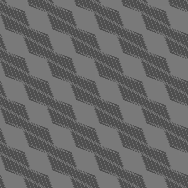 Monochromes Muster mit schwarzen Zöpfen — Stockvektor