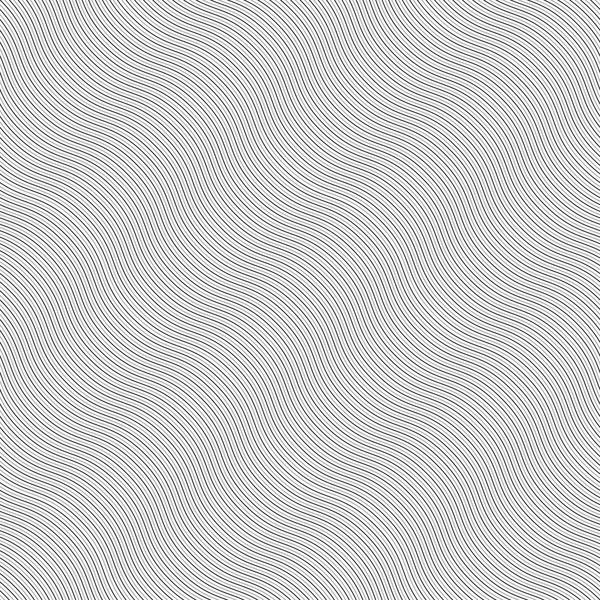 Zwart-wit patroon met licht grijze diagonale golvende guilloche textu — Stockvector