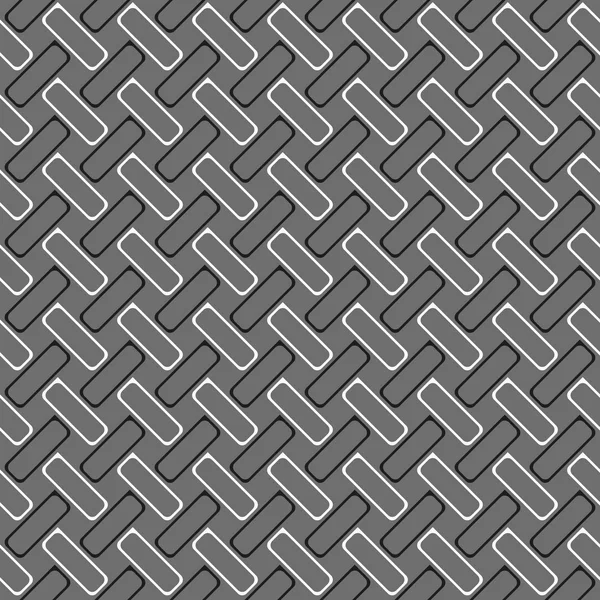Motif monochrome avec rectangles gris et noir avec arrondisseurs — Image vectorielle