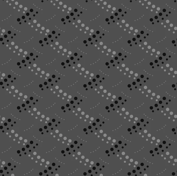 Patrón monocromo con textura entretejida punteada gris y negra — Vector de stock