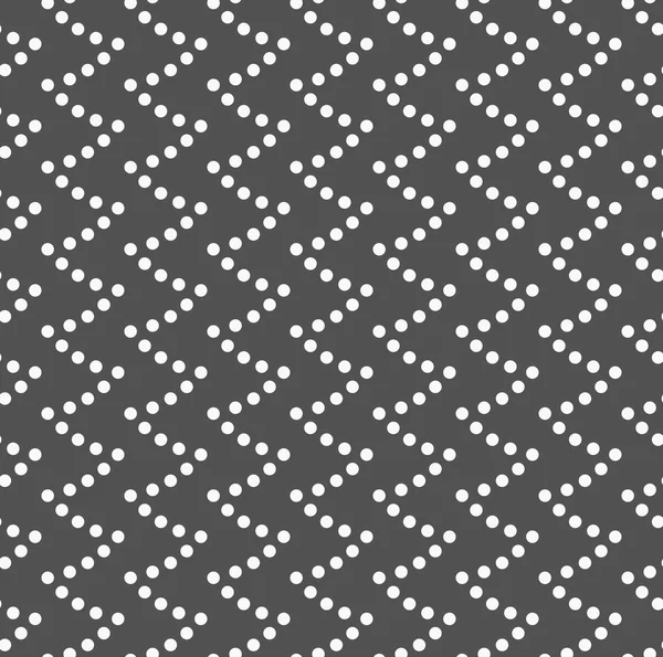 Monochromes Muster mit gepunkteten welligen Ähren — Stockvektor