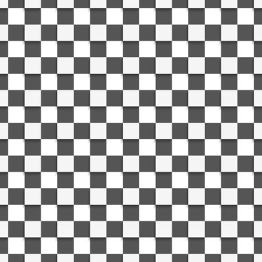 Beyaz ve siyah kareler ile geometrik desen