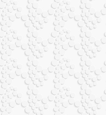 Beyaz noktalar üzerinde beyaz dalgalar yapma ile geometrik desen