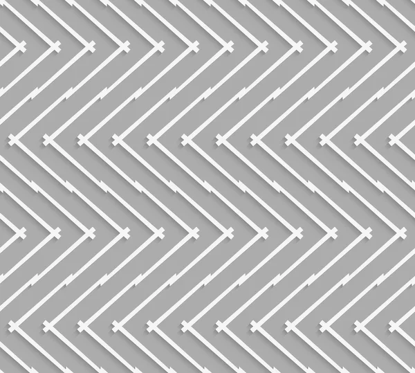 Geometrische patroon met horizontale chevron lijnen — Stockvector
