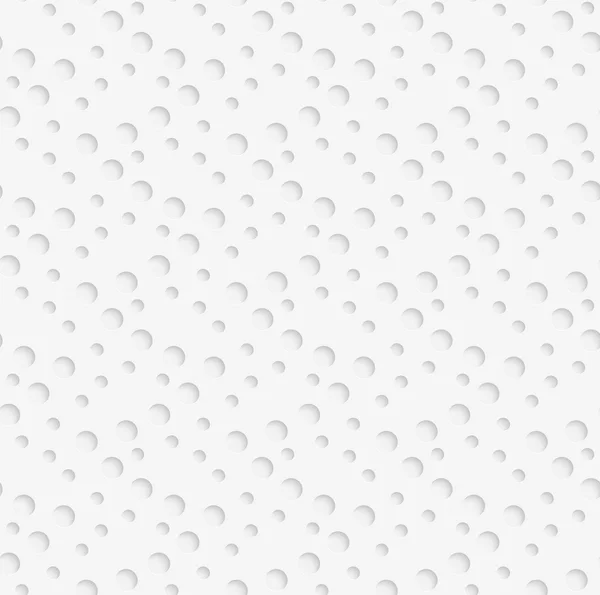 Beyaz delikli noktalar ile geometrik desen — Stok Vektör