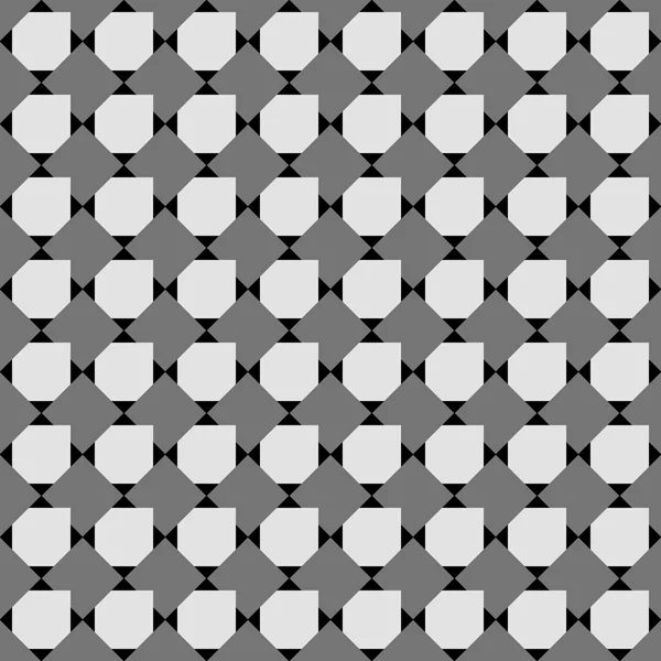 Monochrome pattern with black and gray overlapping squares on bl — Stock Vector