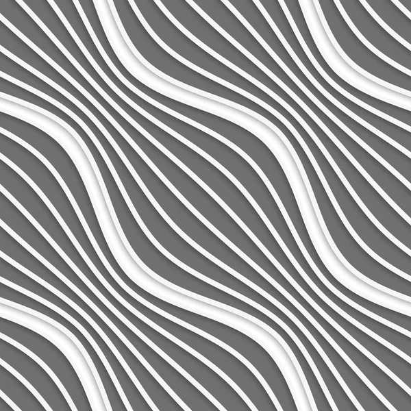 3D diagonal striped waves — Stock Vector