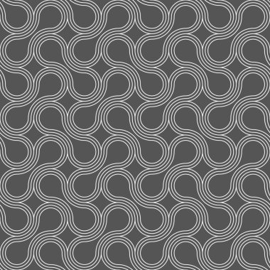 Mahsup yuvarlak şekiller ile koyu gri süsleme