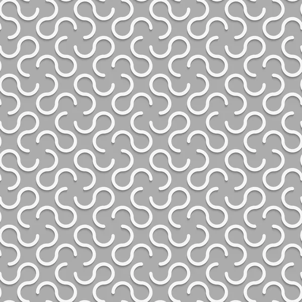 3D oméga blanc comme des formes — Image vectorielle