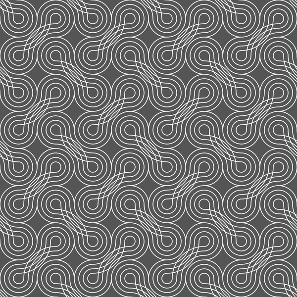 Σκούρο γκρι στολίδι με όφσετ ενδασφαλίζοντας στα κυκλικά σχήματα — Διανυσματικό Αρχείο