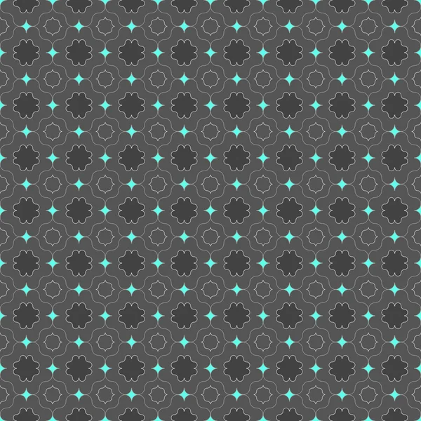 Dunkelgrau gefärbt mit blauen hellen spitzen Quadraten — Stockvektor