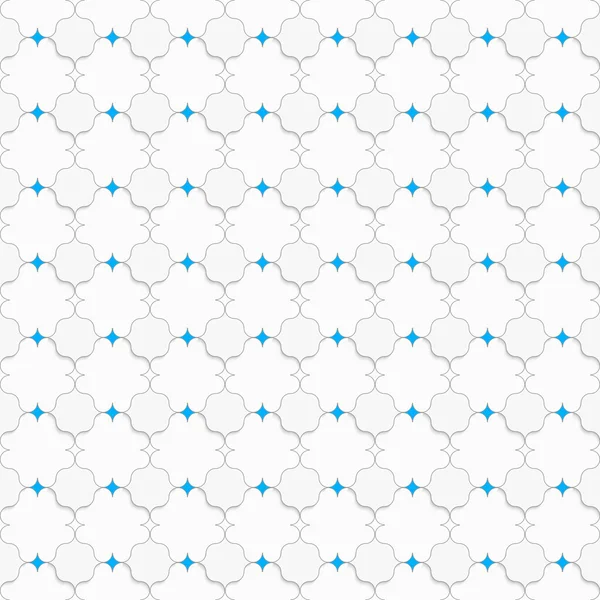 Coloré avec des carrés pointus bleus sur blanc — Image vectorielle