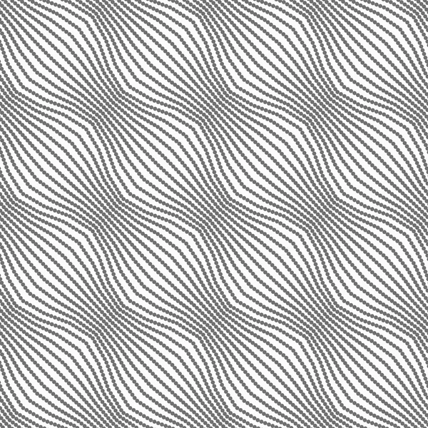 Ornement gris diagonale pointillé vagues bombées — Image vectorielle