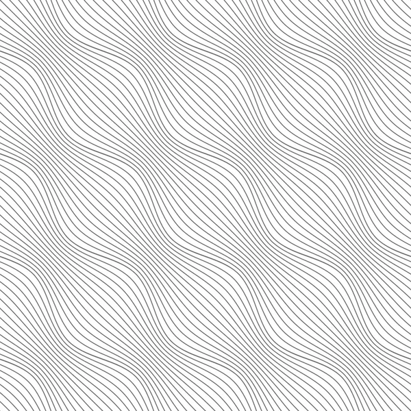 Gray ornament diagonal bulging waves — Stock Vector