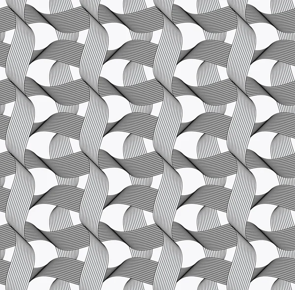 Şeritler karanlık ve aydınlık kesişen dalgalar desen