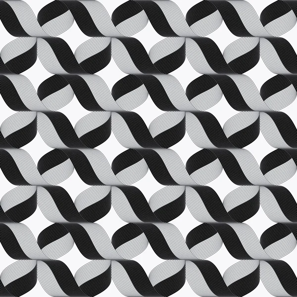 Ribbons gray crosses pattern — Stock Vector