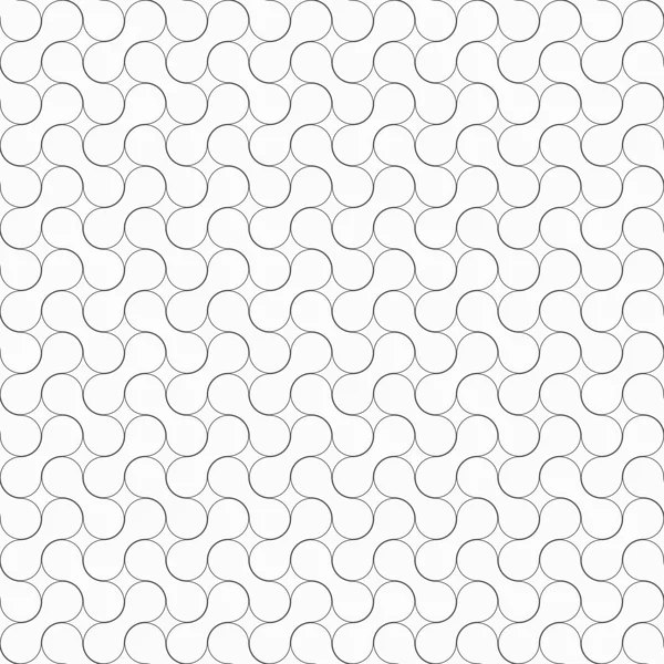 Tenký šedý zaoblené tvary ornament — Stockový vektor