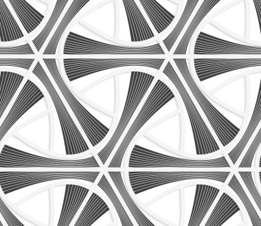 3D renkli gri çizgili üçgen kılavuz