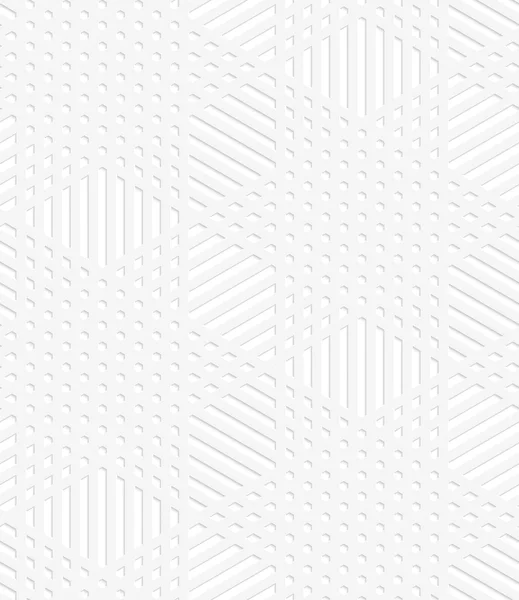 3D beyaz delikli çizgili yıldız