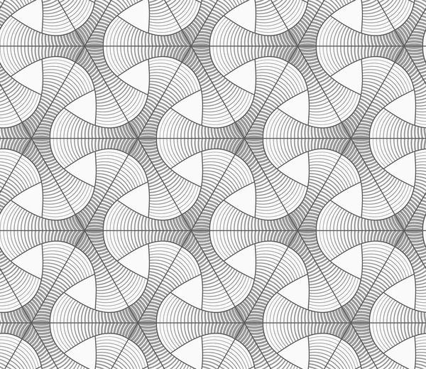 Tetrapodi a strisce monocromatiche e griglia — Vettoriale Stock