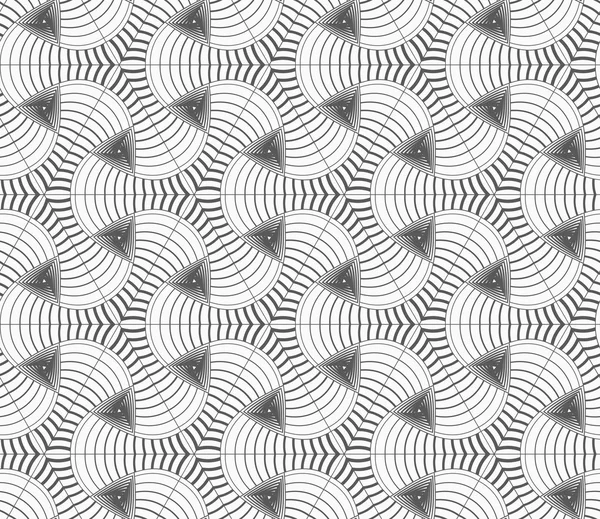 Tek renkli doğrusal dizili omurgalı ve üçgenler