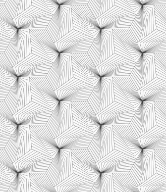 İnce gri doğrusal çizgiler piramitleri oluşturan