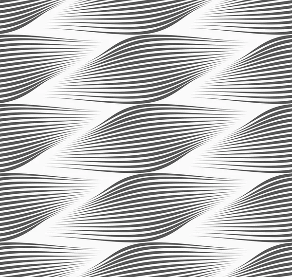 Monochrome striped egg shapes — Stock Vector