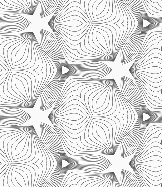 Tenký šedý šrafované Sotiriadem tvoří hvězdy — Stockový vektor