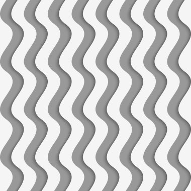 Perforated paper with vertical thick waves