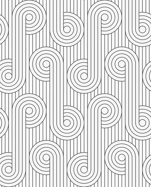 Gris plat avec des cercles avec des lignes continues — Image vectorielle