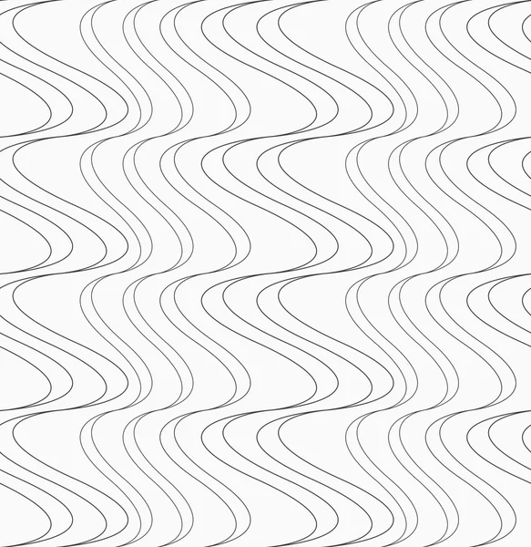 Flat gray with slim uneven vertical waves — Stock Vector