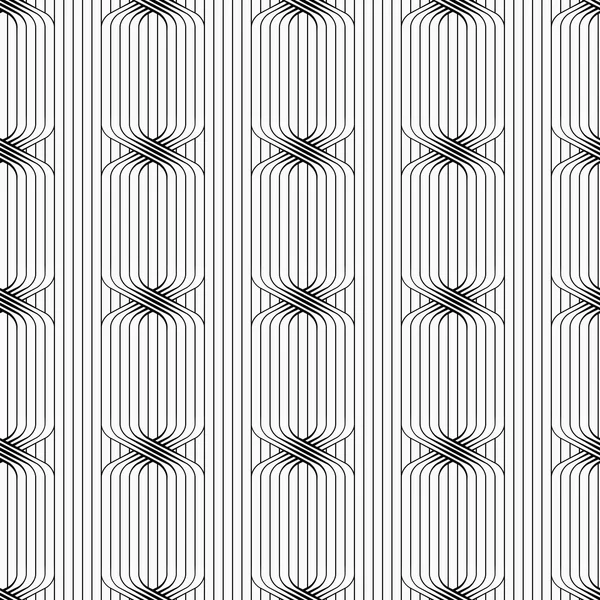 Plat gris avec liens sur continue rayures — Image vectorielle