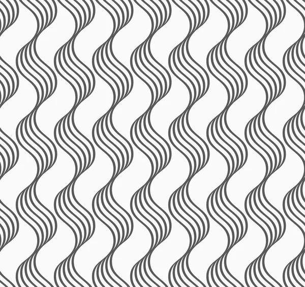 Flat gray with wavy grid — Stockvector