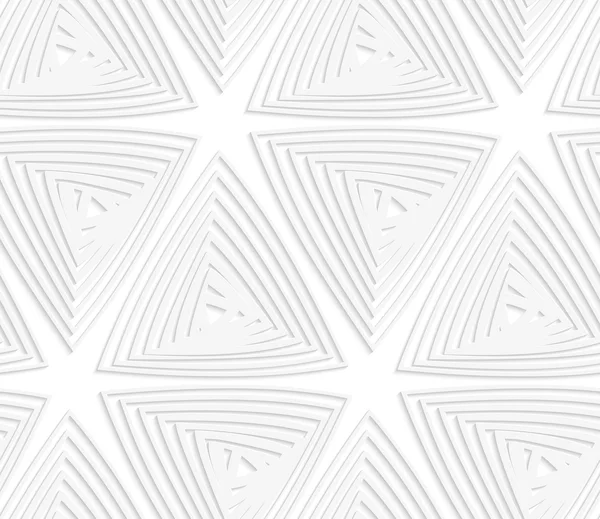 Paper cut out offset triangles — Stockový vektor