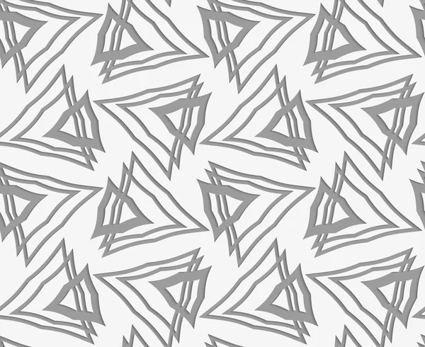 Papier perforé avec triangles superposés — Image vectorielle