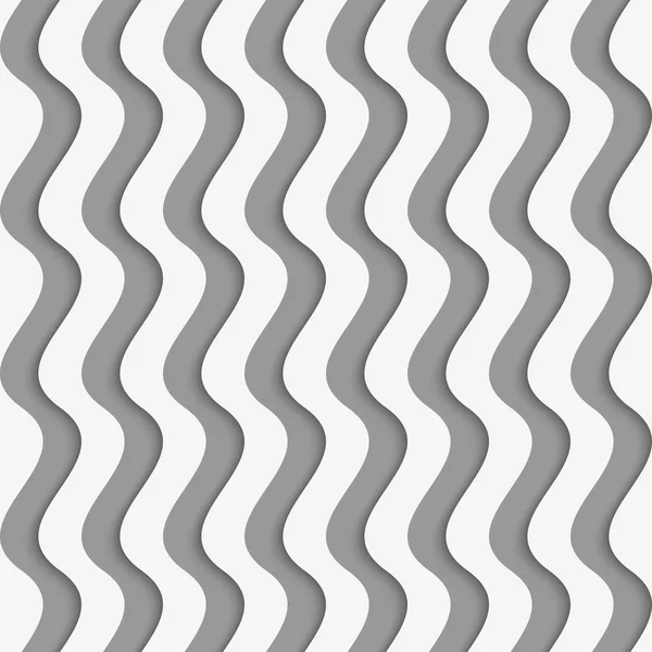 Perforiertes Papier mit vertikalen dicken Wellen — Stockvektor