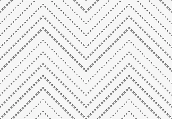 Perforated paper with vertical zigzag textured with squares — Stockvector