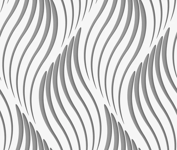 Perforated paper with wavy striped leaves