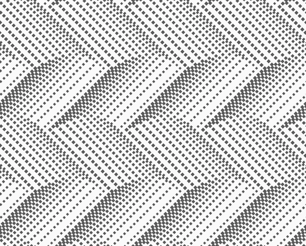 Texturiert mit Halbtonquadraten horizontal chevron — Stockvektor