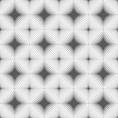 Gray diagonally striped squared reflected with thickening