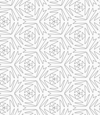 Gray pointy complex shapes