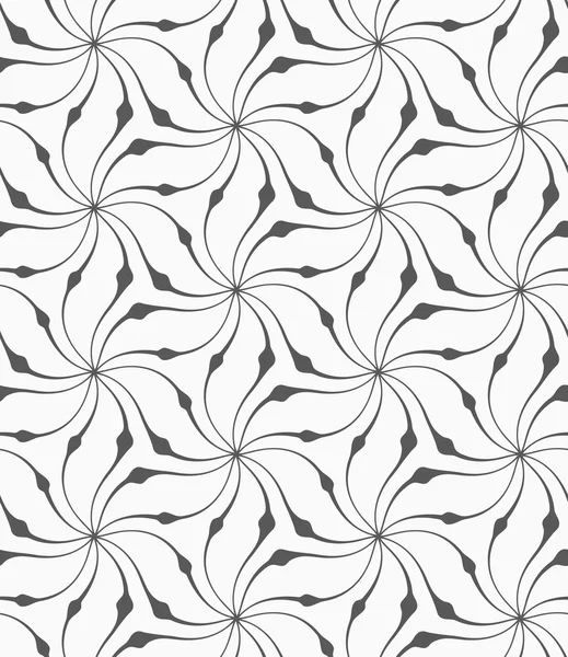 Gray floral with thickening — Stockvector