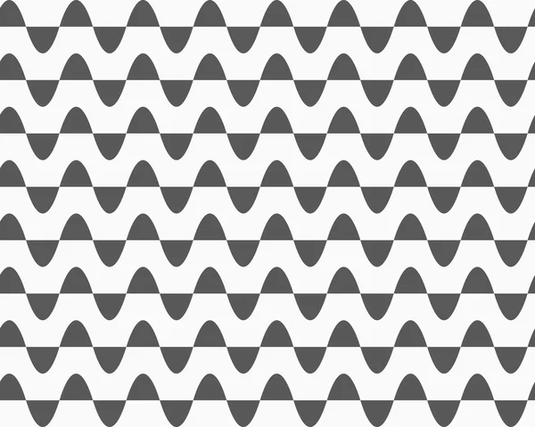 Gray horizontal semi ovals in rows — Stockový vektor