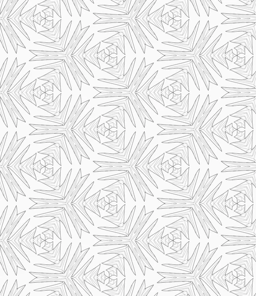 Gris formes complexes pointues texturées avec gribouillage — Image vectorielle