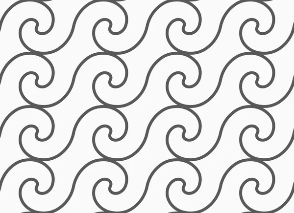 Gray simple spiral waves — Stock vektor