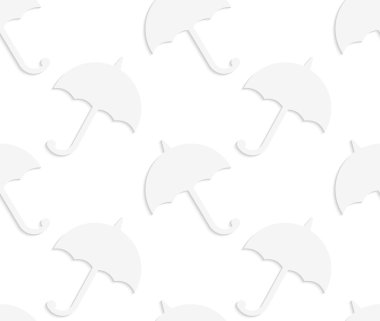 Paper white solid umbrellas