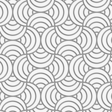 Perforated striped circle pin will