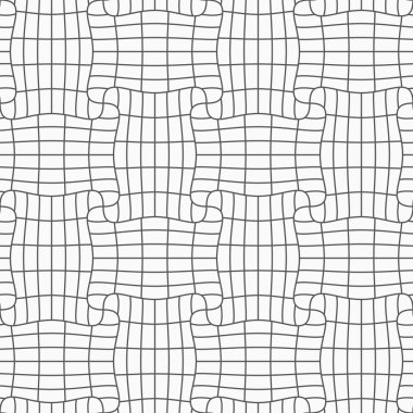 Slim gray checkered rectangle pin will